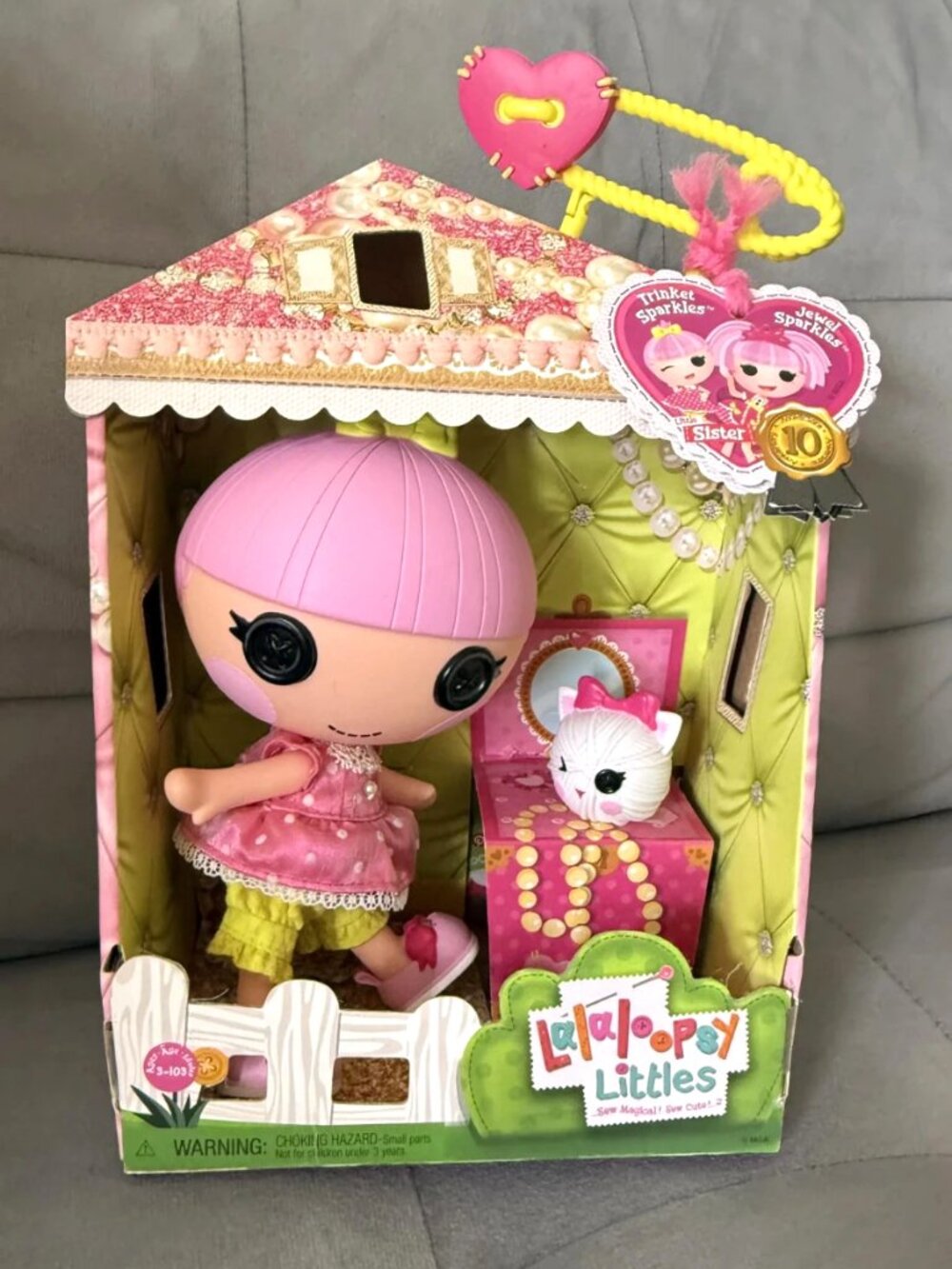 Lalaloopsy 10th Anniversary Littles Doll Trinket Sparkles Box